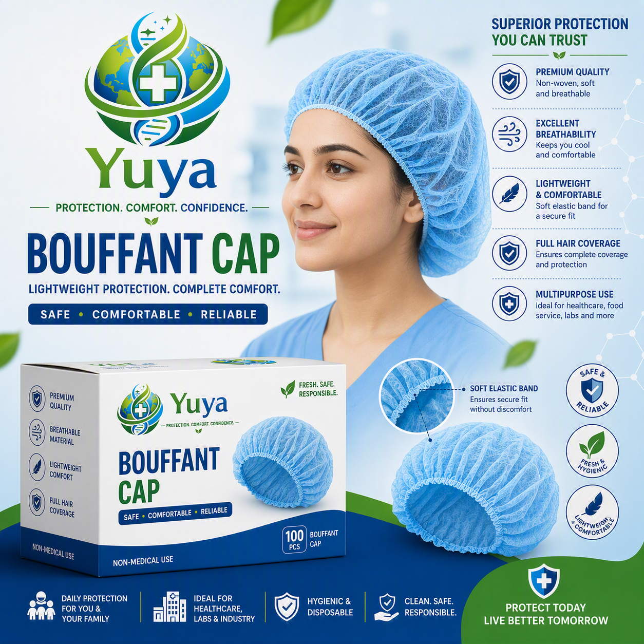 3 Ply Face Masks - Disposable Medical Masks