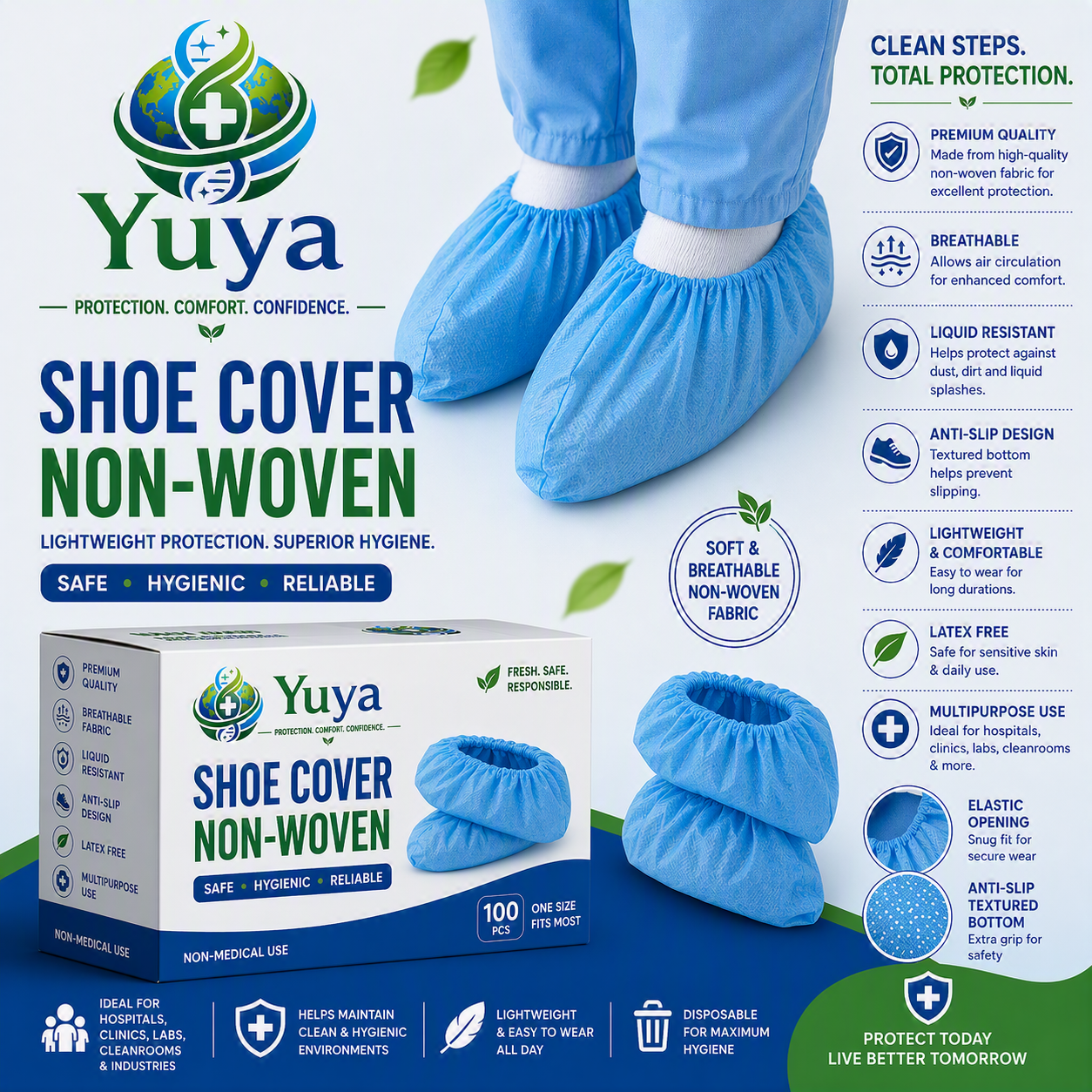 3 Ply Face Masks - Disposable Medical Masks