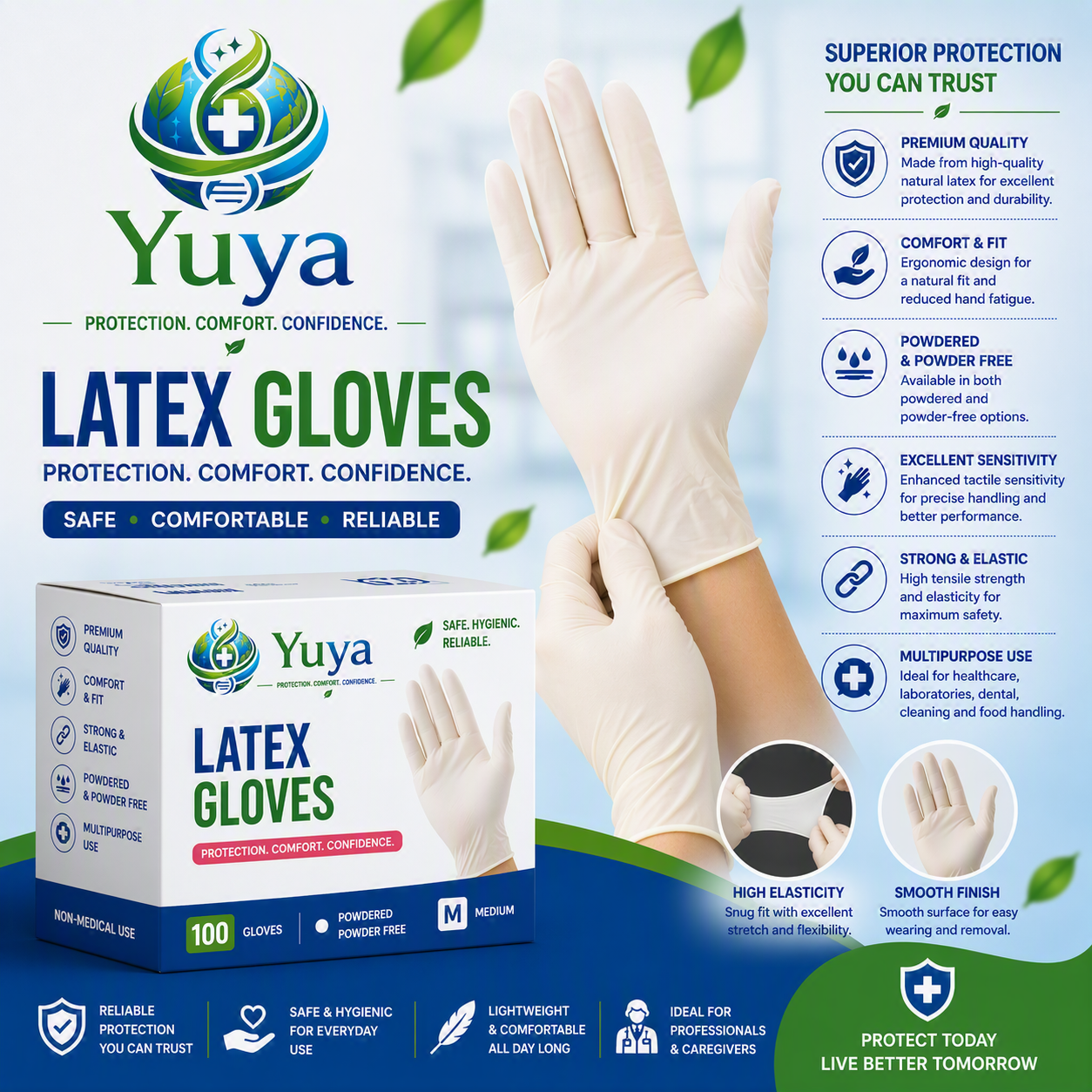 3 Ply Face Masks - Disposable Medical Masks